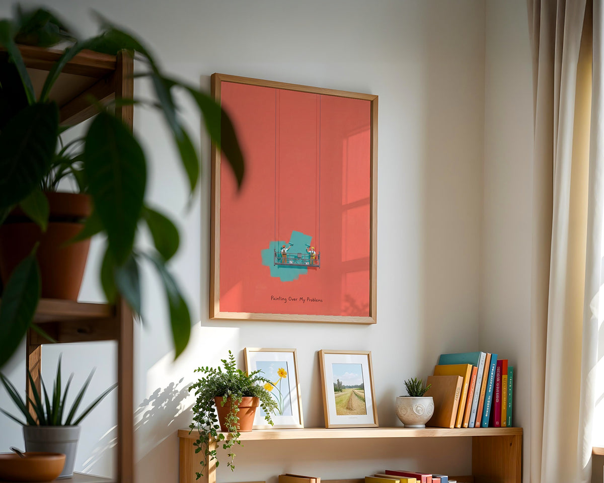 Painting Over My Problems Poster – i rum 3