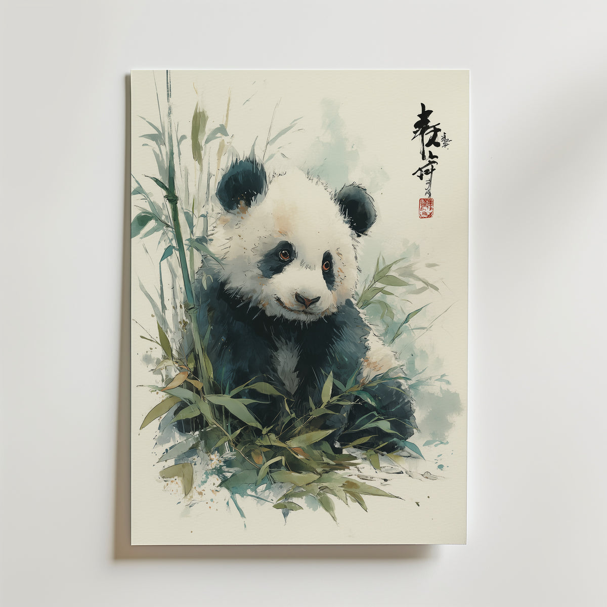 Japan Panda – canvas utan passepartout