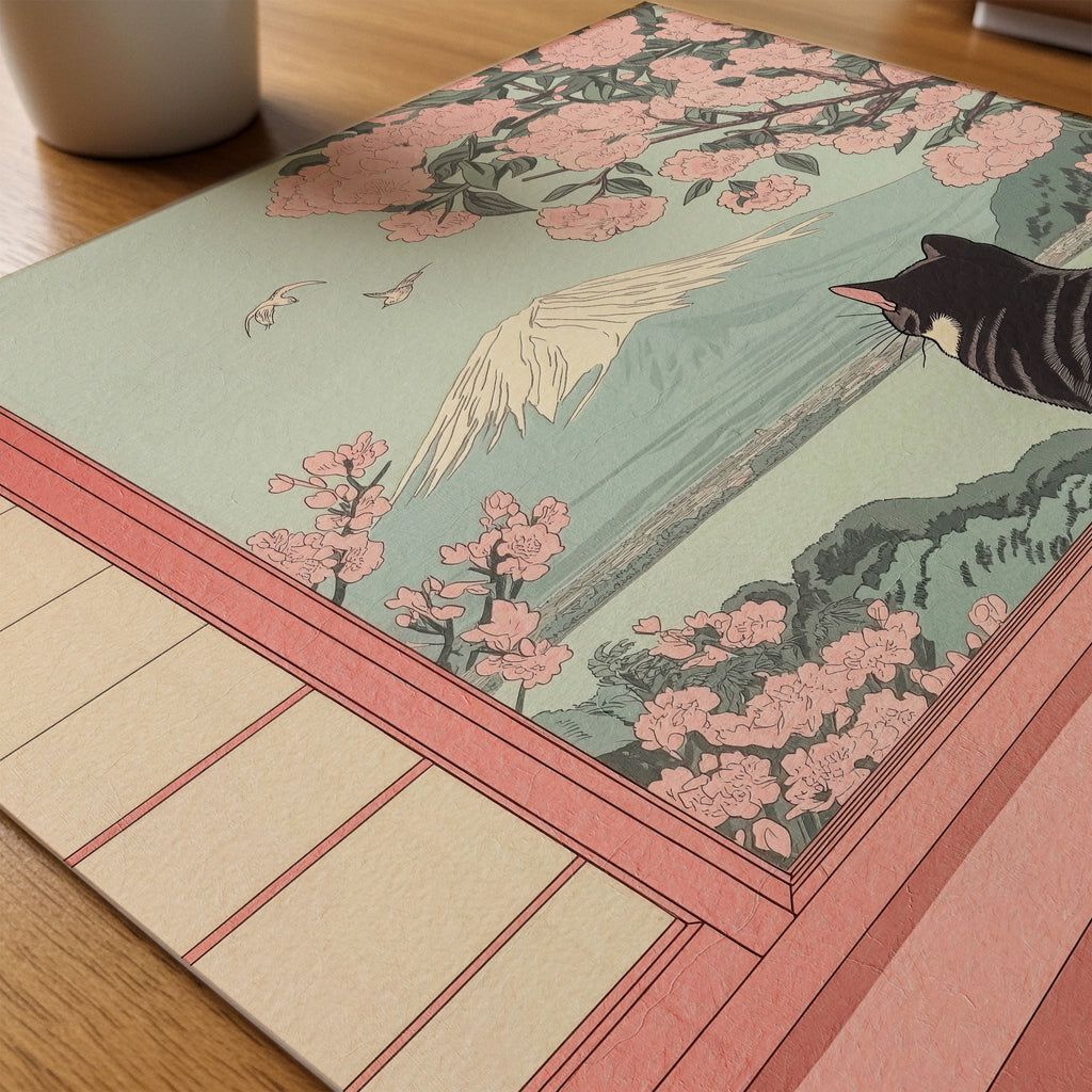 Peaceful Blossom View poster paper_desk på skrivbord – Bozetto