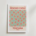 Tuscan Peaches Poster – med passepartout