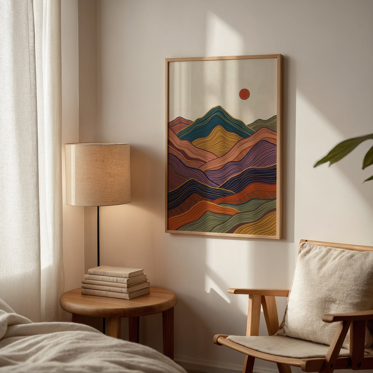 Painted Peaks Poster – i rum 1