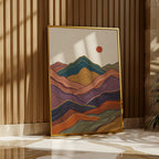 Painted Peaks Poster – i rum 4