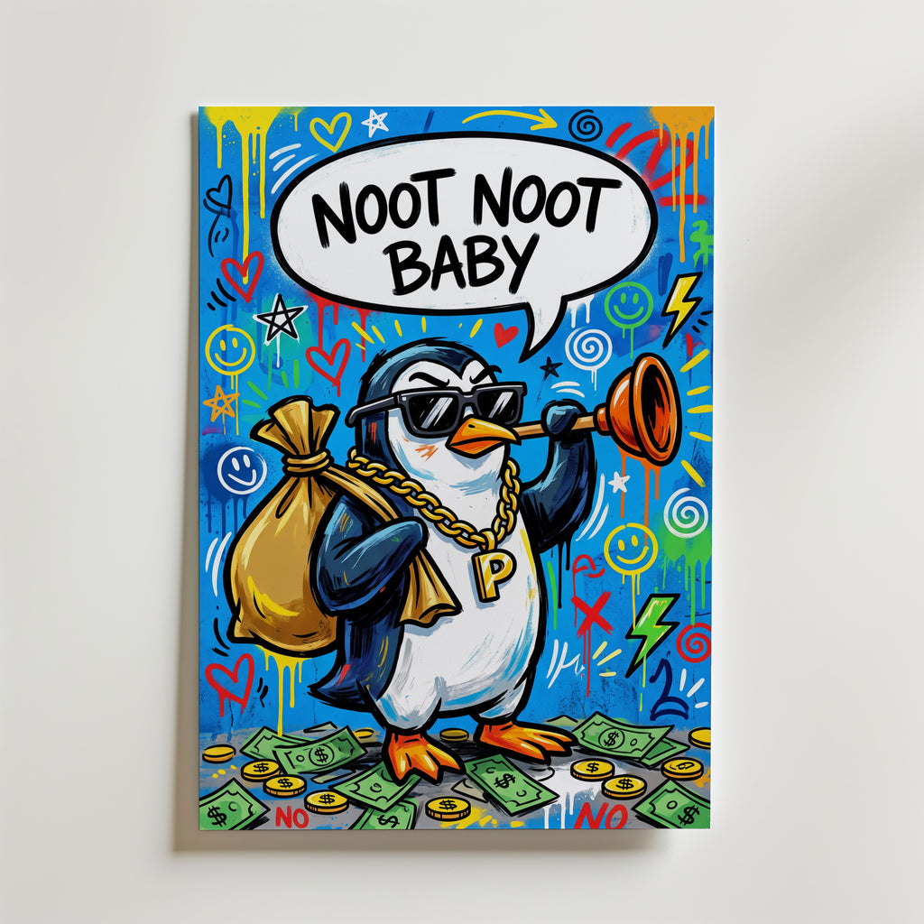 Noot Noot Baby Poster – canvas utan passepartout