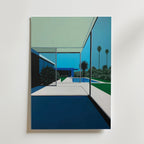 Hiroshi Nagai Poolside Morning utan passepartout