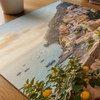 Positano Morgon Poster – närbild på papper