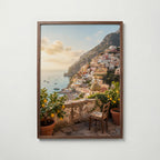 Positano Morgon Poster – valnötsram