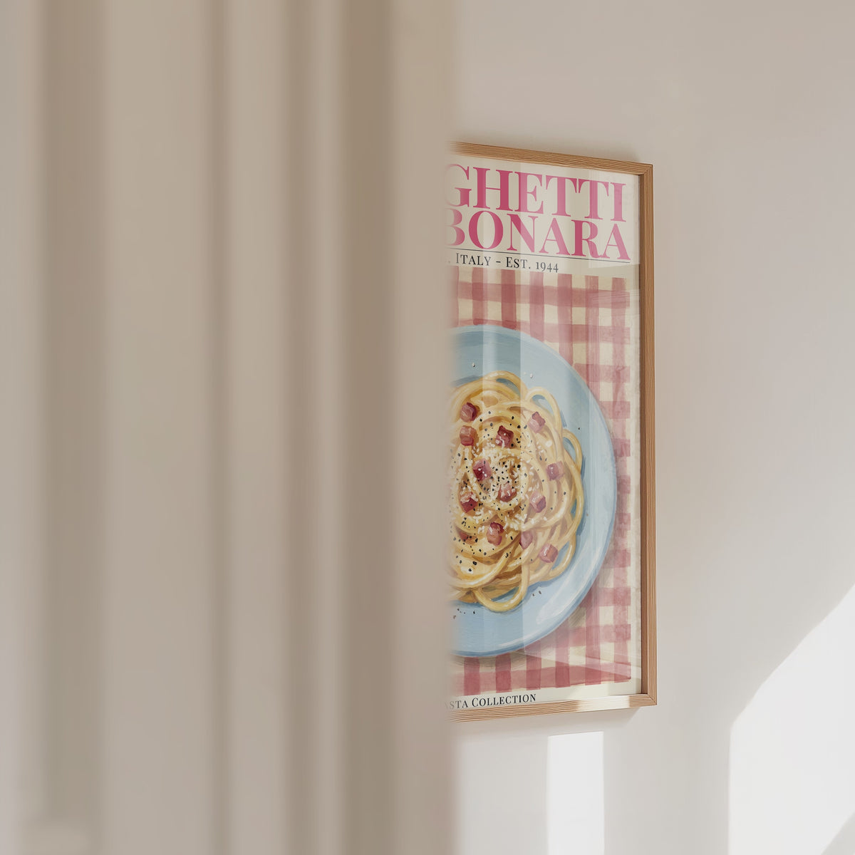 Spaghetti Carbonara Poster – väggvideo