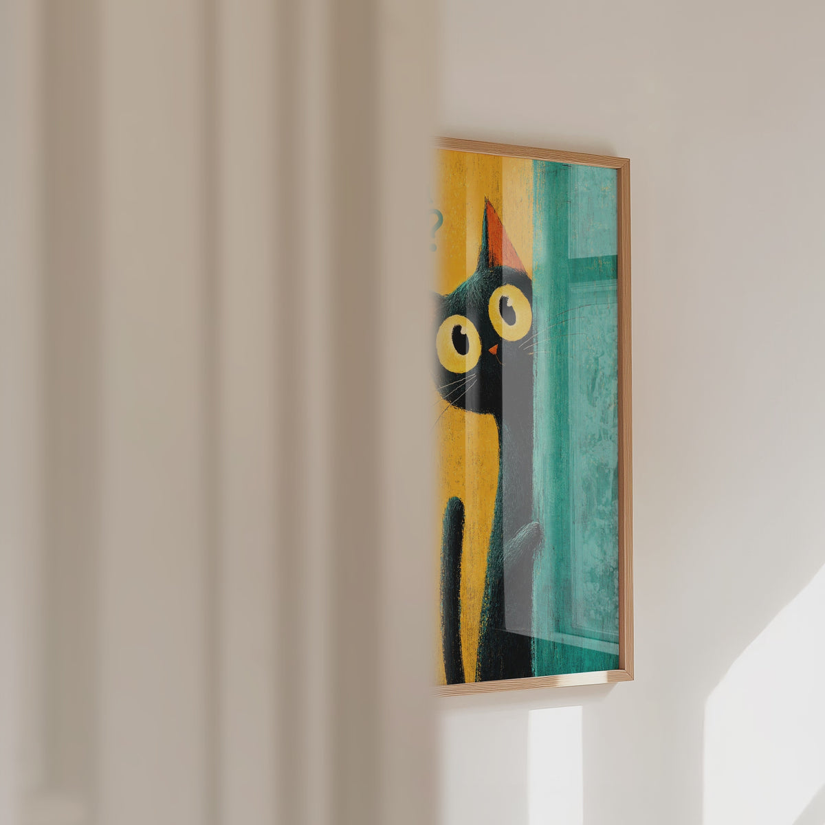 Bathroom Inspector Cat Poster – väggvideo