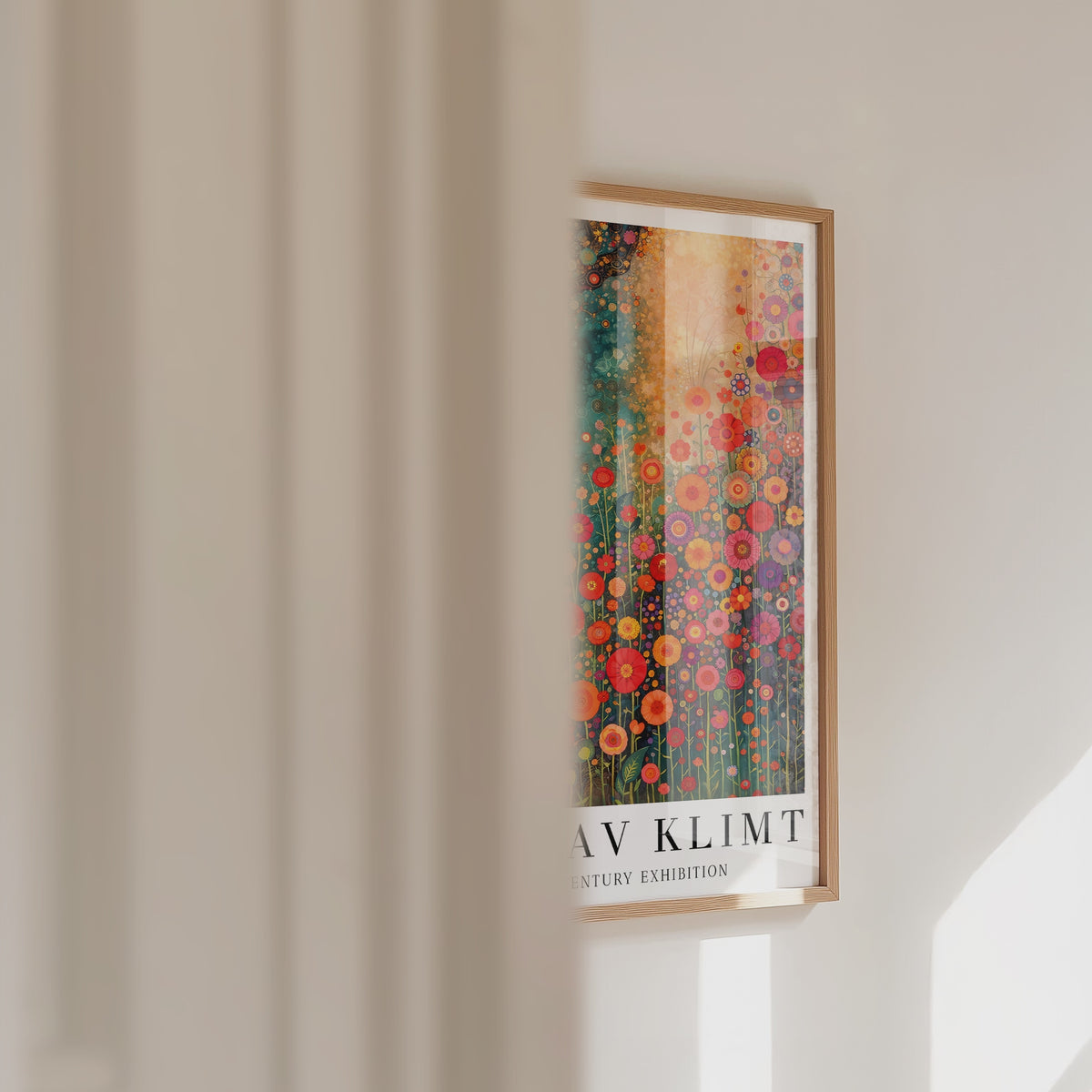 Gustav Klimt Radiant Wildflower Symphony Poster – väggvideo