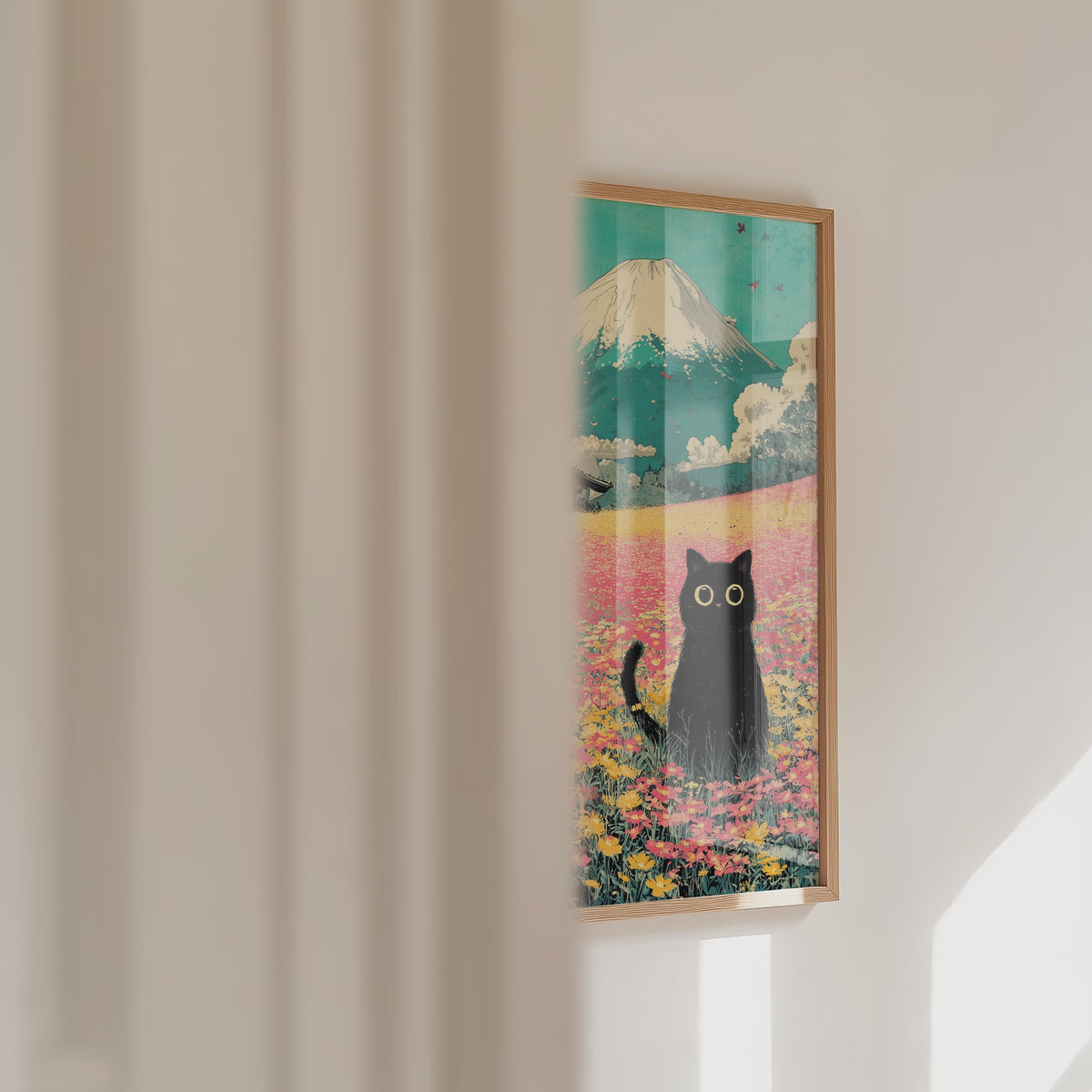 Whispering Fields Cat Poster – väggvideo
