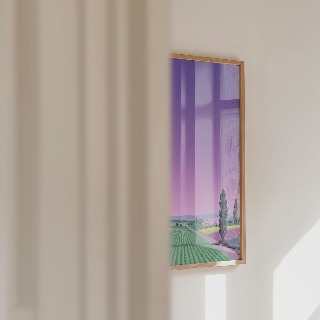 Hiroshi Nagai Lavender Fields Poster – väggvideo