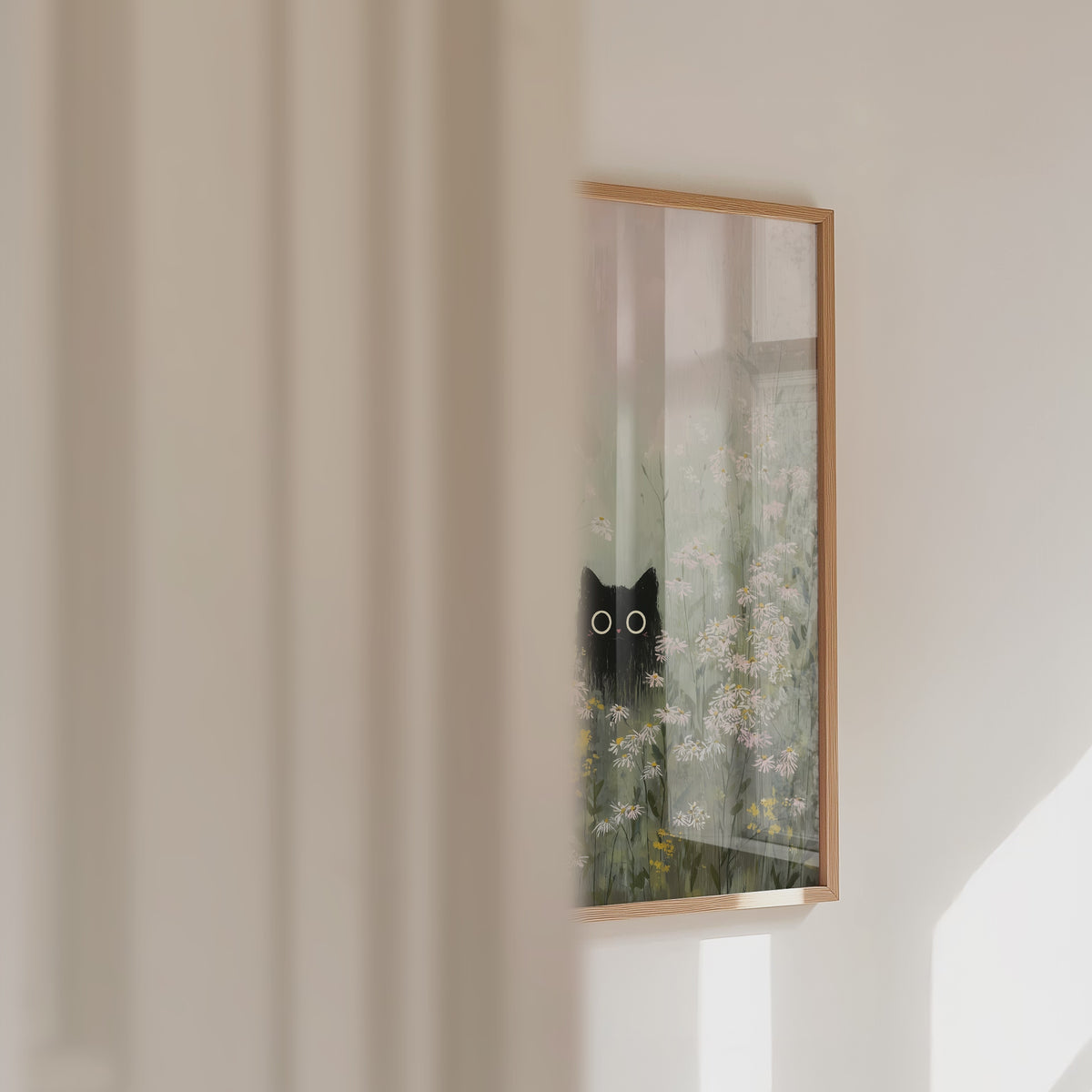 Silent Meadow Cat Poster – väggvideo