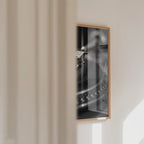 Black And White Record Player Poster