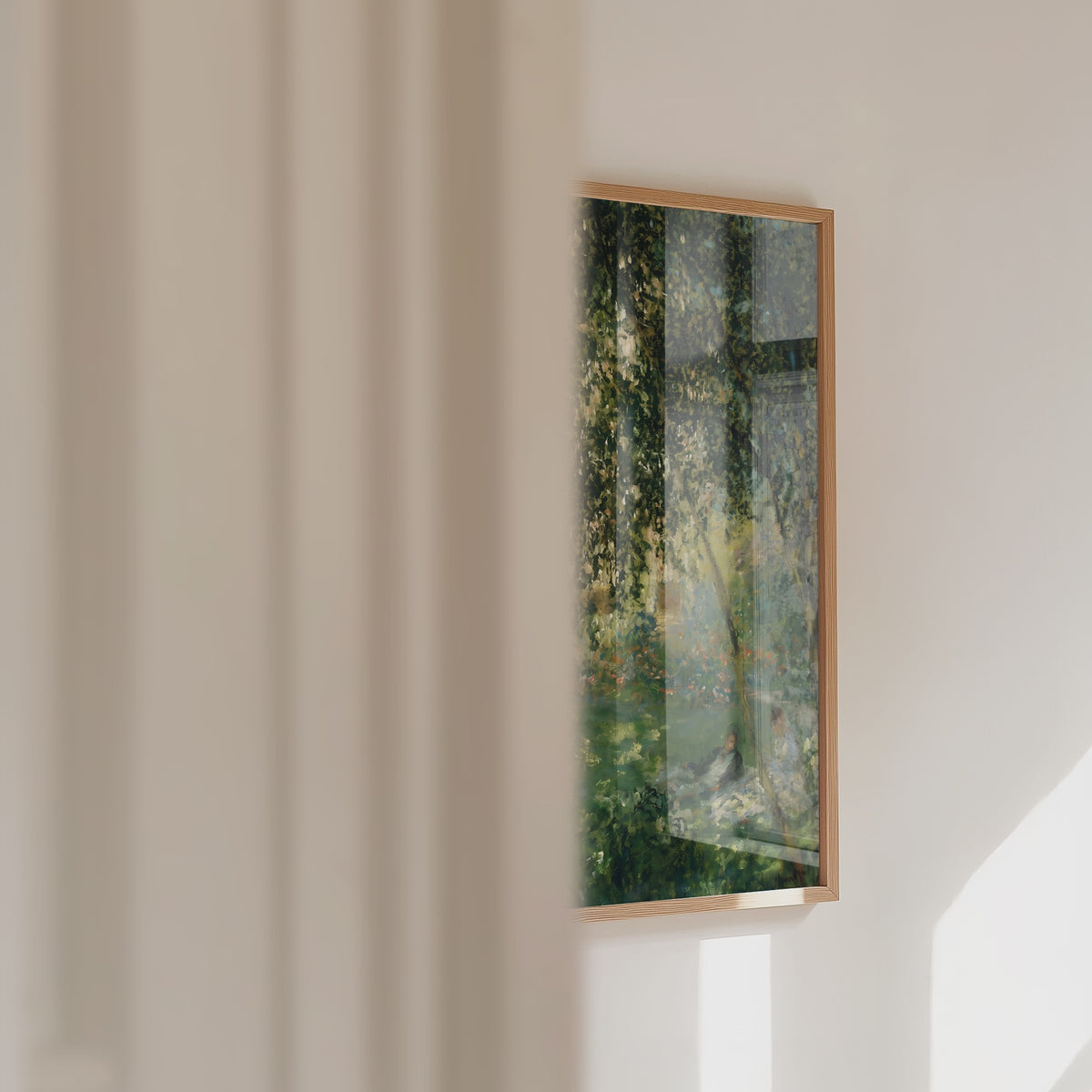 Claude Monet Relaxing In The Garden Poster