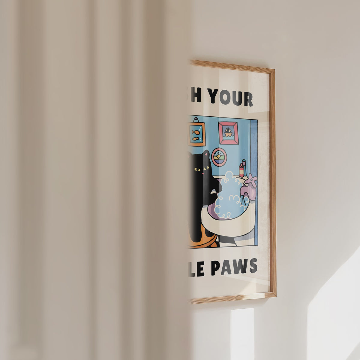 Wash Your Little Paws Poster – väggvideo