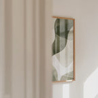 Abstract Green Shapes No.1 Poster