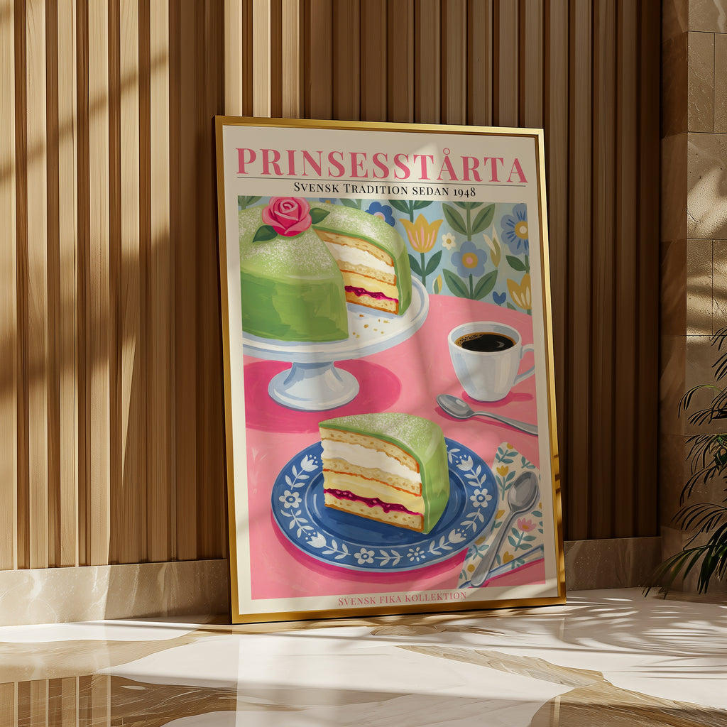 Prinsesstårta Poster i stilren miljö – Bozetto