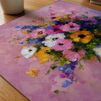 Quiet Bloom Companion Poster på skrivbord - Bozetto