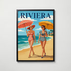 Riviera Poster – svart ram
