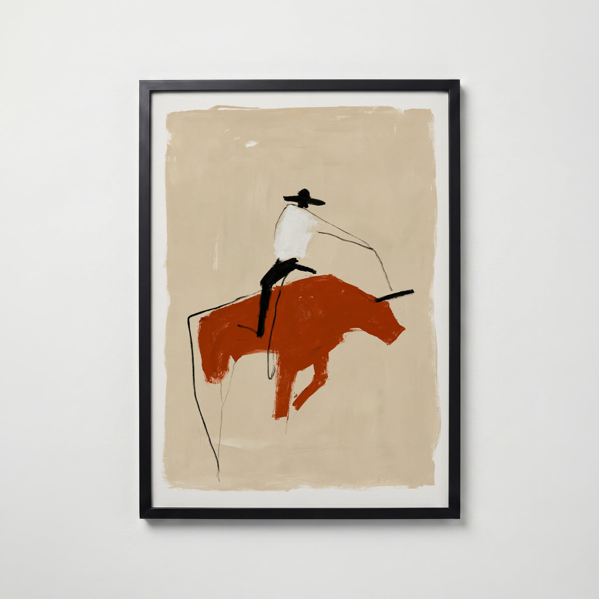 Rodeo Dust Poster – svart ram