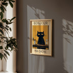 Parisian Morning Ritual poster i inramad rumsmiljö – Bozetto konsttryck i hög kvalitet