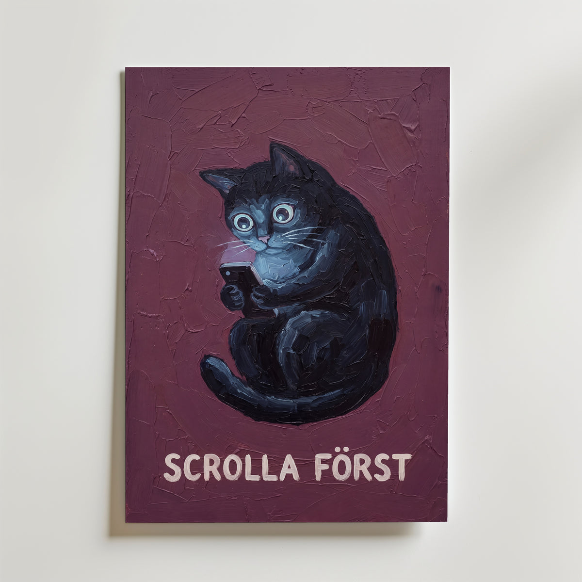 Scrolla Först Poster – canvas utan passepartout
