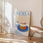 Semla Poster i ram pa vagg i rum - Bozetto