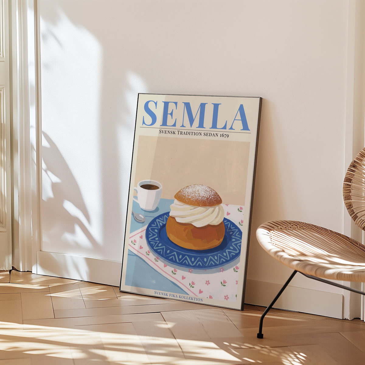 Semla Poster i ram pa vagg i rum - Bozetto