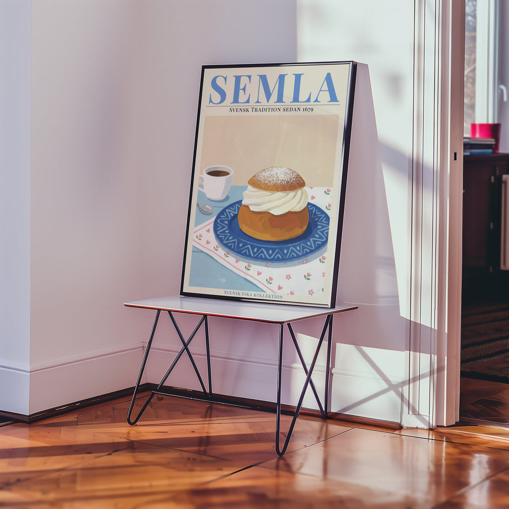 Semla Poster i ram pa vagg i rum - Bozetto
