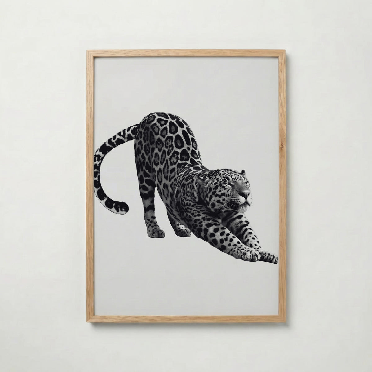 Stretching Leopard Poster – ekram