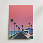 Hiroshi Nagai Sunset Coast utan passepartout