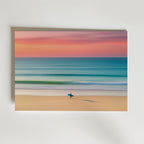 Sunrise Surfer Poster – canvas utan passepartout