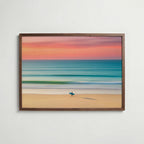 Sunrise Surfer Poster – valnötsram