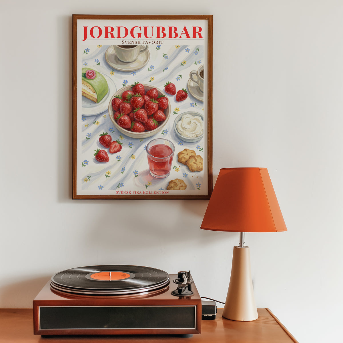 Svenska Jordgubbar Poster i inredning - Bozetto