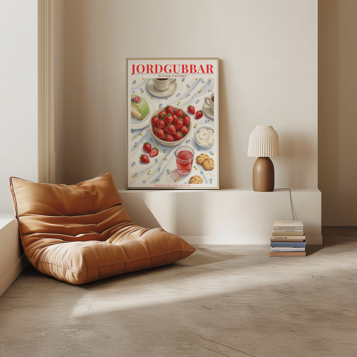 Svenska Jordgubbar Poster i hemmiljö - Bozetto