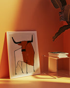 Terracotta Bull Poster – i rum 5