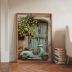 Italian Vespa i ram i rum – utan passepartout