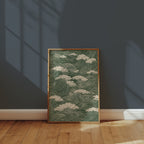 Waves and Clouds poster i stilren inredning – Bozetto affisch i hög tryckkvalitet