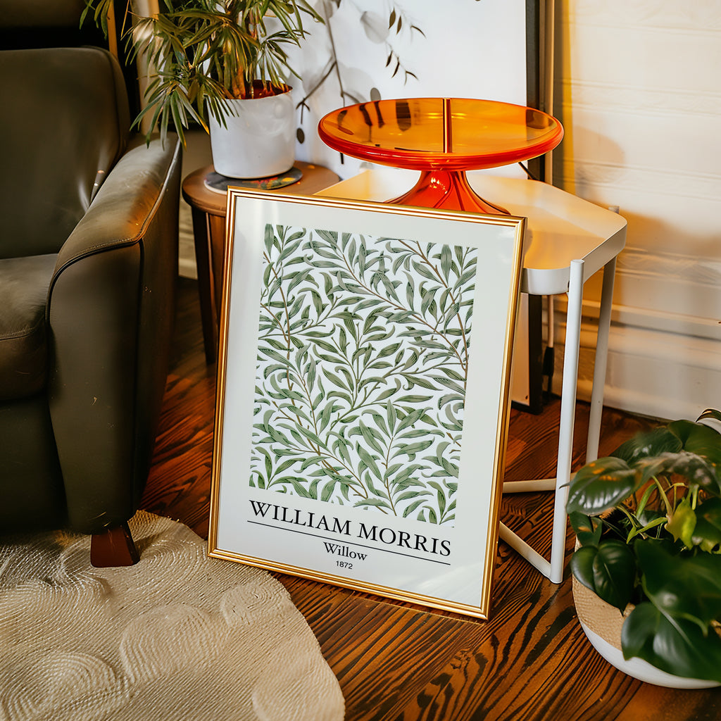 William Morris Willow poster visualiserad i inredning – Bozetto affisch