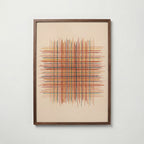 Woven Ember Poster i valnötsram i varmt inrett rum