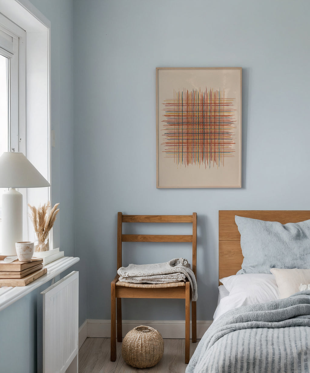Woven Ember Poster i hall med dämpat dagsljus
