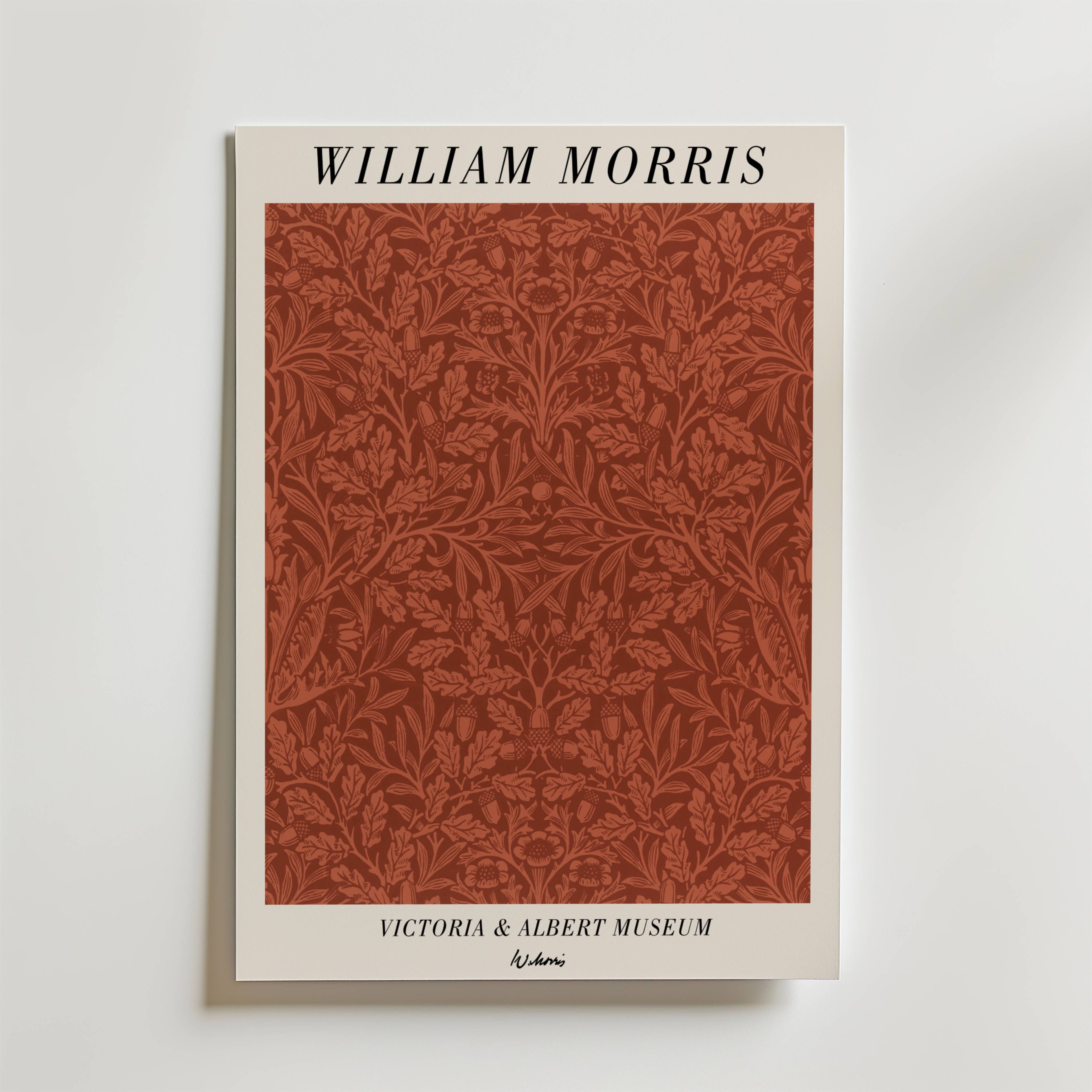 William Morris Victoria & – stilfullt konsttryck från Bozetto, tryckt på matt finpapper