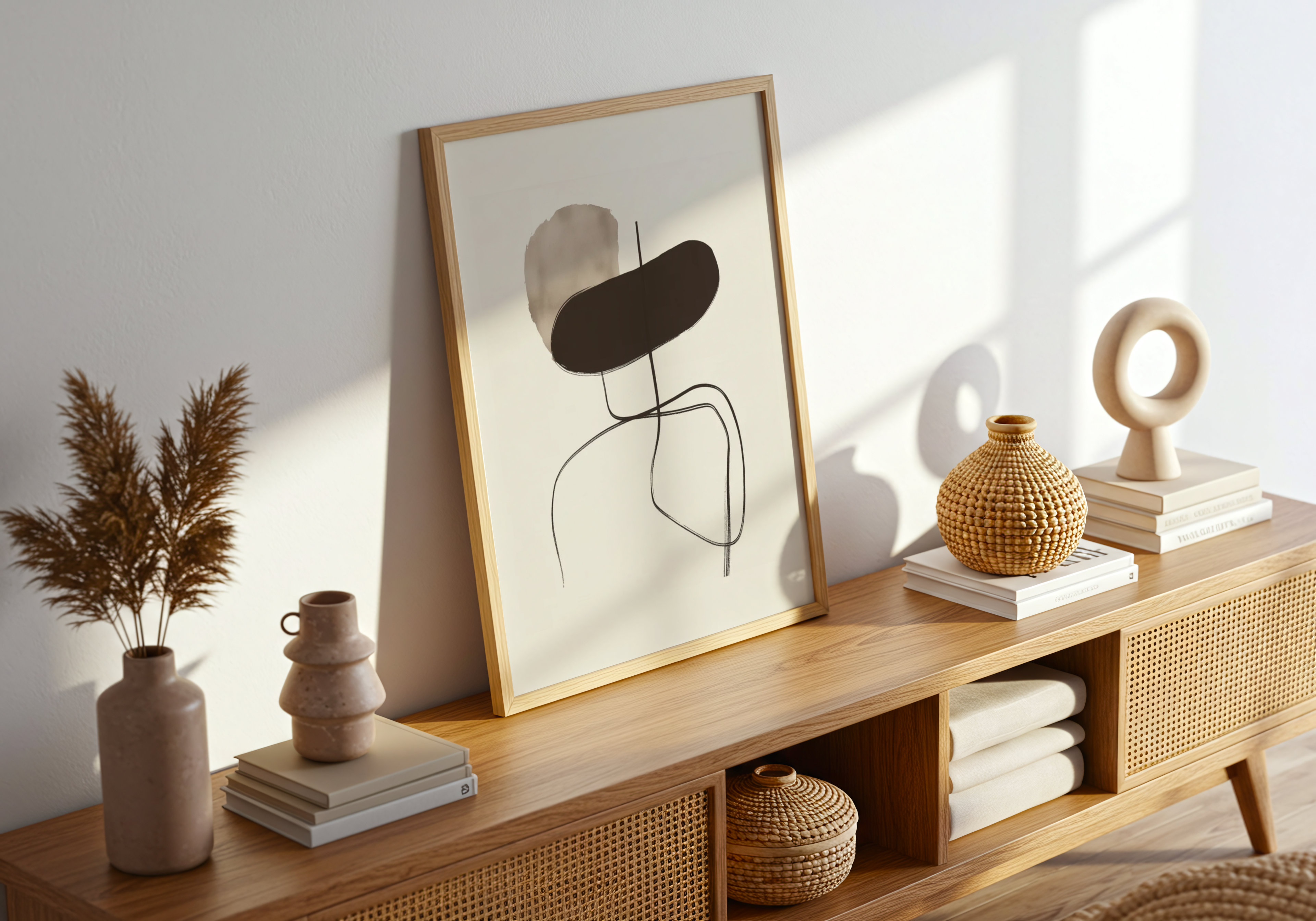 Geometric Silhouette poster visad rakt fram – Bozetto affisch i hög tryckkvalitet