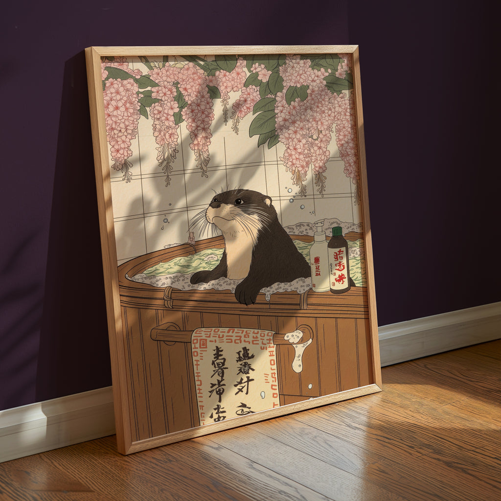 Zen Otter poster visualiserad i inredning – Bozetto affisch
